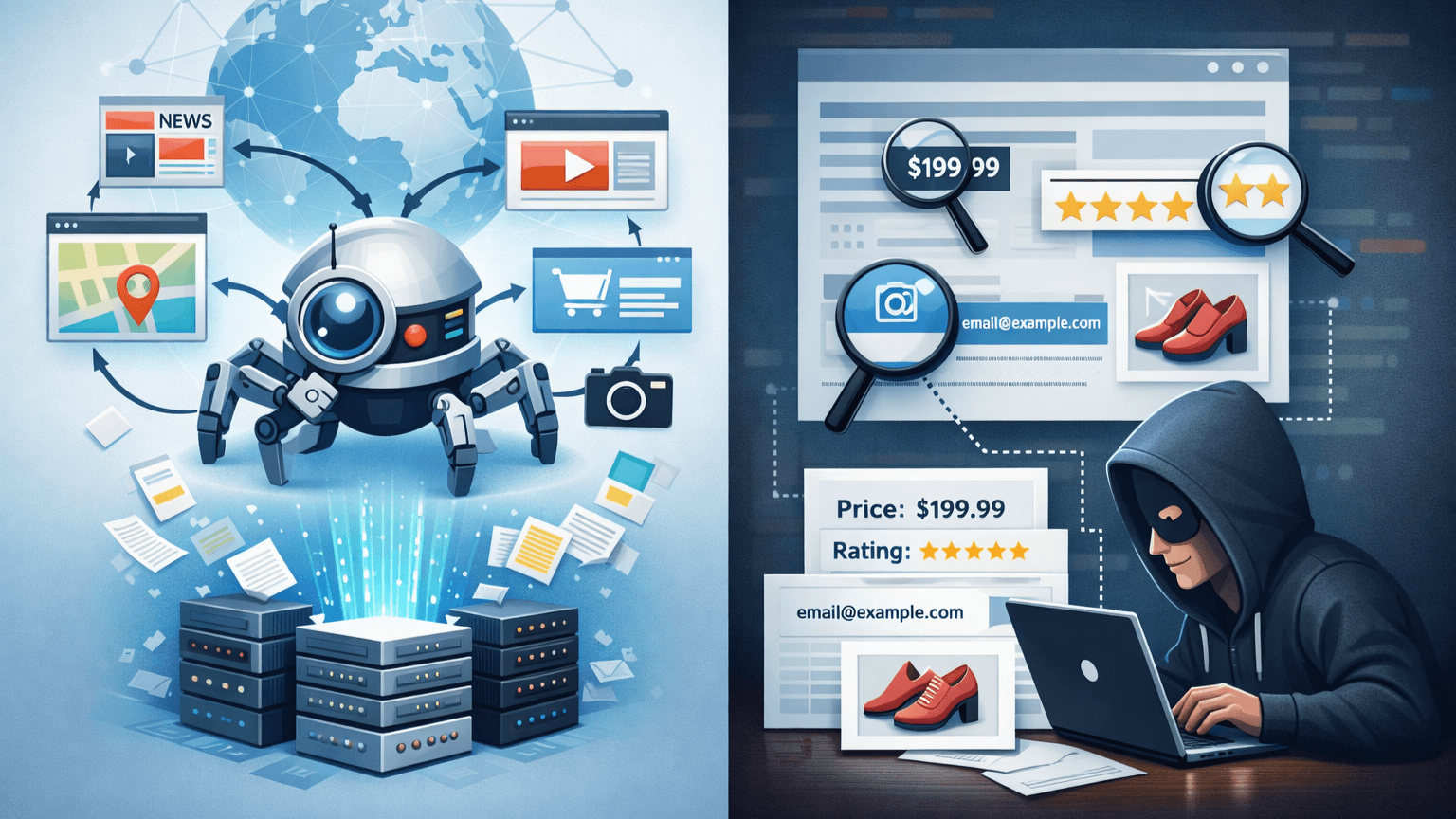 网页抓取与网页爬虫：区别与应用场景