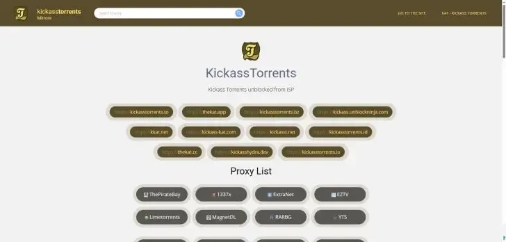 Kickass Torrents 替代网站
