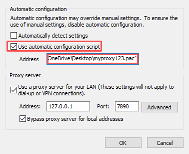 Use automatic configuration script