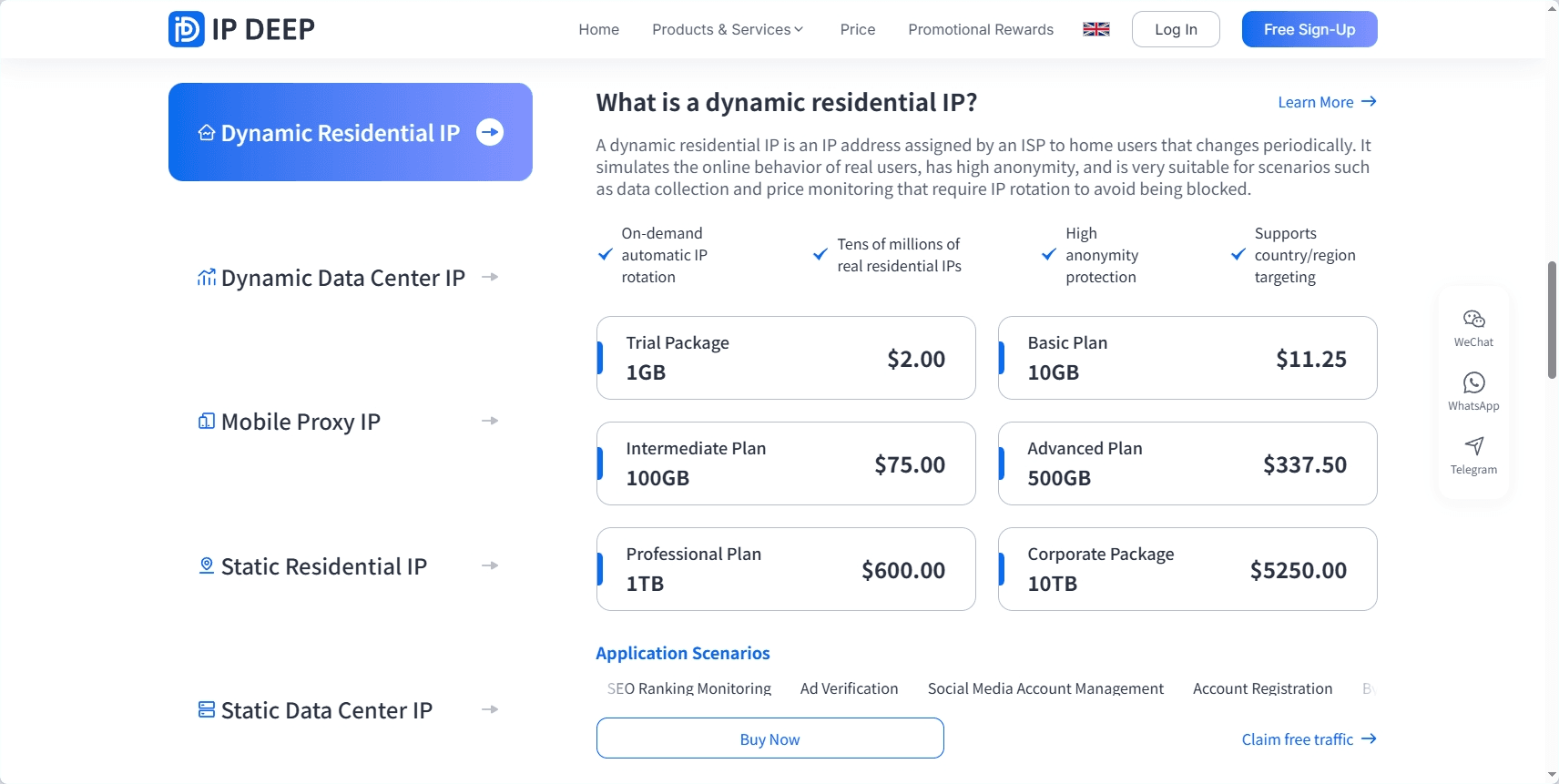 ipdeep proxy service