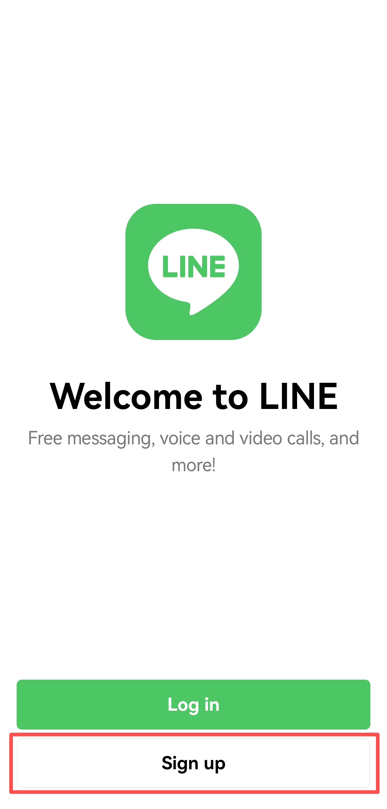 Line Registration Screenshot